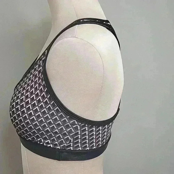 Noli Edge Sports Bra Geometric Black/Burgundy Size Small NWT - Picture 4 of 7